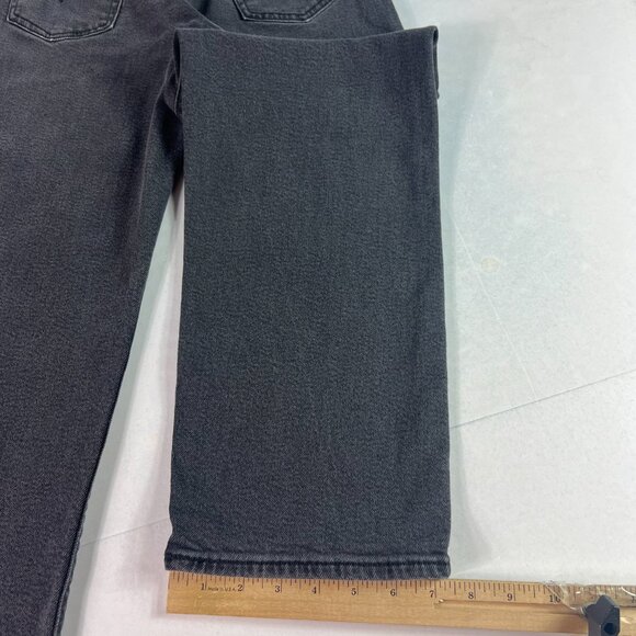 Levi's Jeans Women's 26x25* Ribcage High Rise Straight Ankle Black Denim Tag 26 - Picture 11 of 16